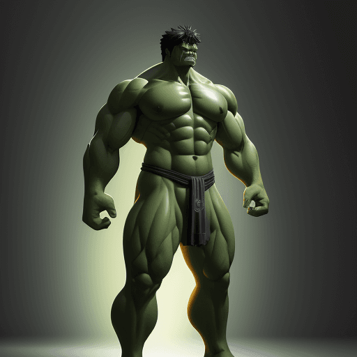 AI generated: Hulk, greek mythology, one piece character, simetric body, full body, extremely detailed, cinematic ...