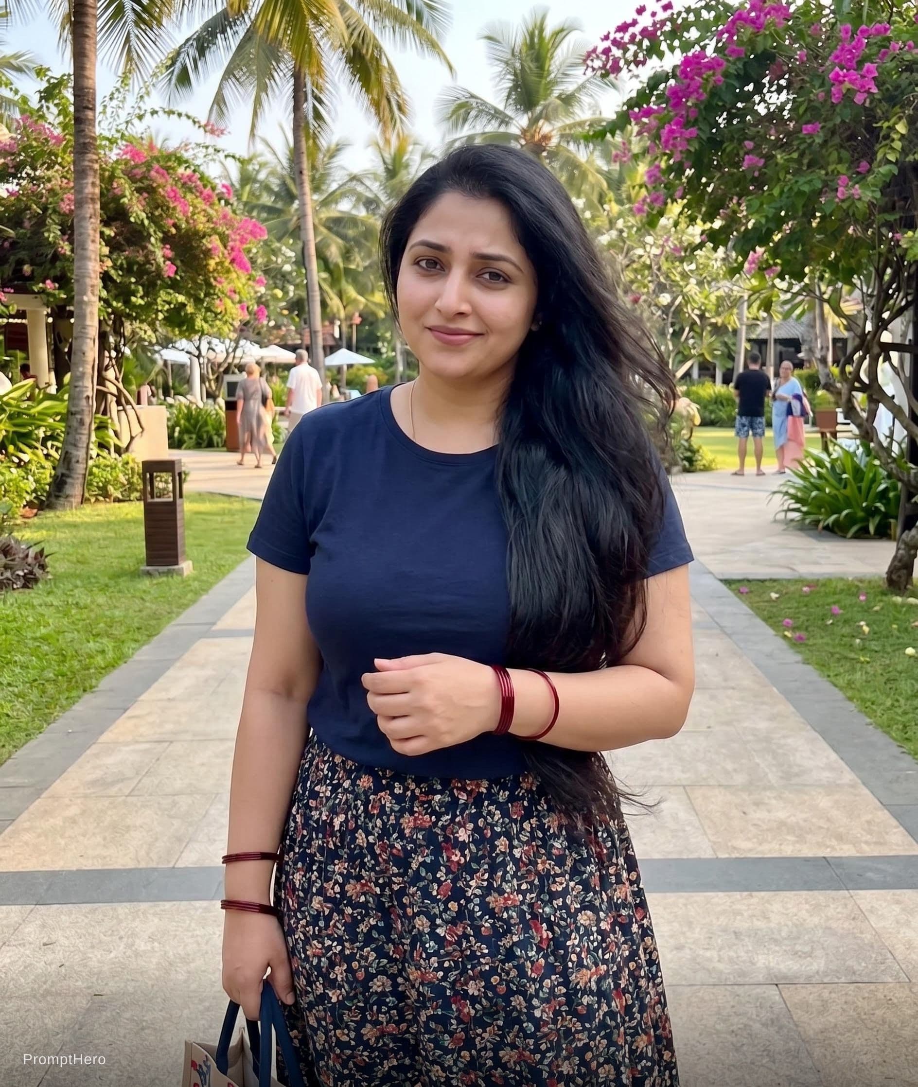 AI generated: My wife Neha was very conservative in nature. She always preferred to wear Saree or salwar suit. I i...