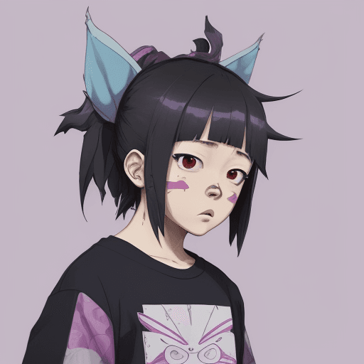 AI generated: can't feel my face tte, in the style of onii kei, hip hop influenced, appropriation artist, album, f...