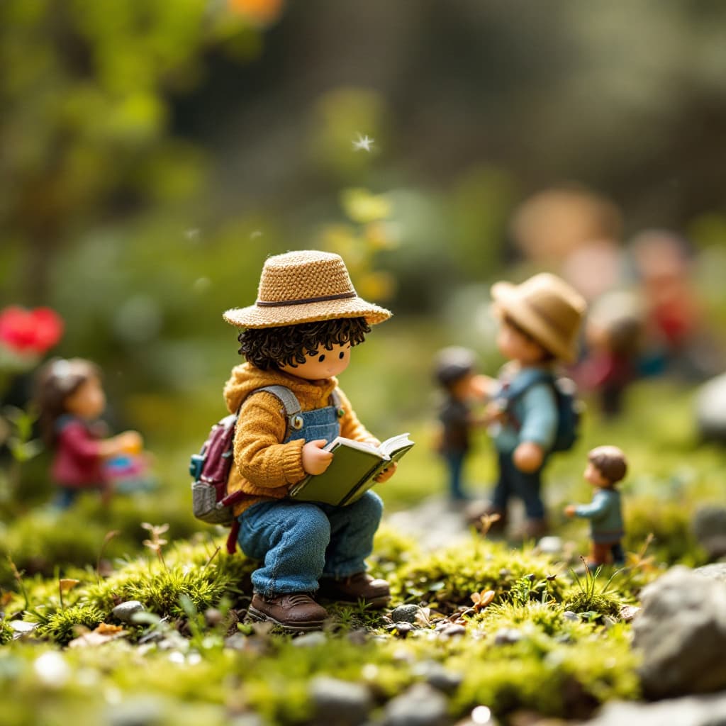 AI generated: mininature people