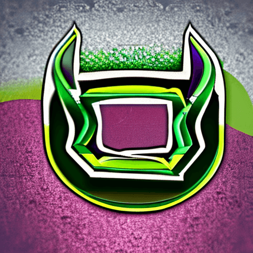 AI generated: create a logo for a website where the detail would be the green hills of vegetation and the crystall...