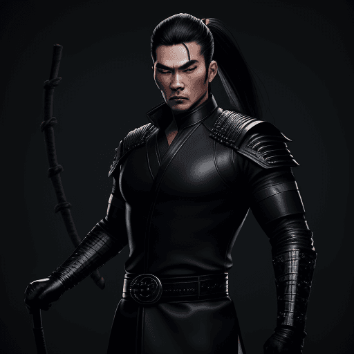 AI generated: male, hero, Chinese, mystic, full body portrait, detailed face, detailed eyes, real face, fitness bo...