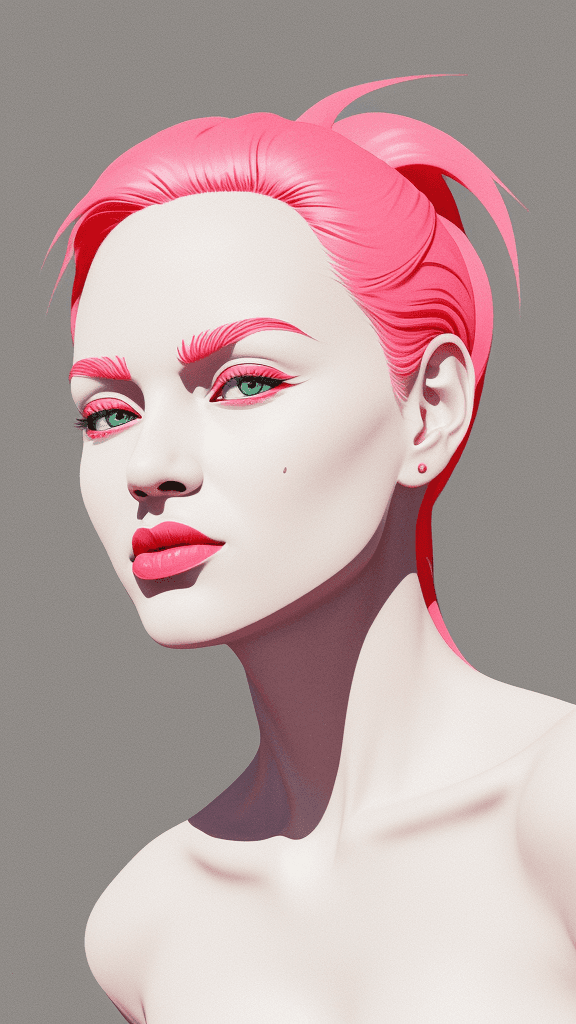 AI generated: (best quality,ultra-detailed,realistic:1.2) demonic, clean lines, minimalist artwork, vibrant color ...