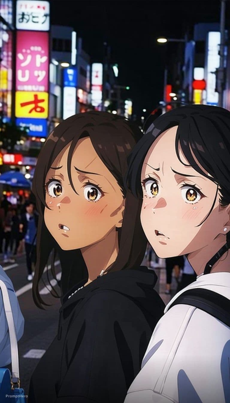 AI generated: score_9, score_8_up, score_7_up, 2girls, tomany girls, source anime, anime screencap, masterpiece, e...