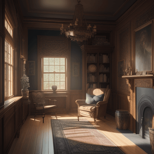 AI generated:  interior design magazine, cozy atmosphere; 8k, intricate detail, photorealistic, realistic light, w...