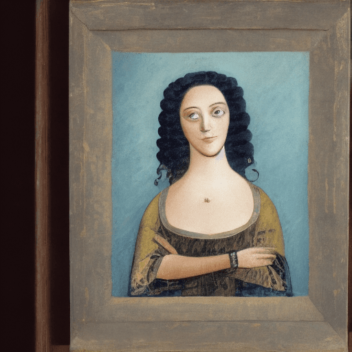 AI generated: "Génère une image qui capture l'essence mystérieuse et envoûtante de la Joconde. Je veux voir un por...