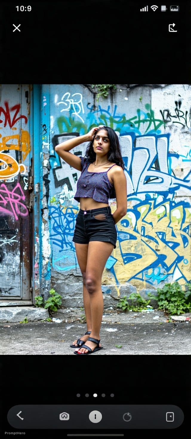 AI generated: This aunty pic convert only 
bra and nikker 