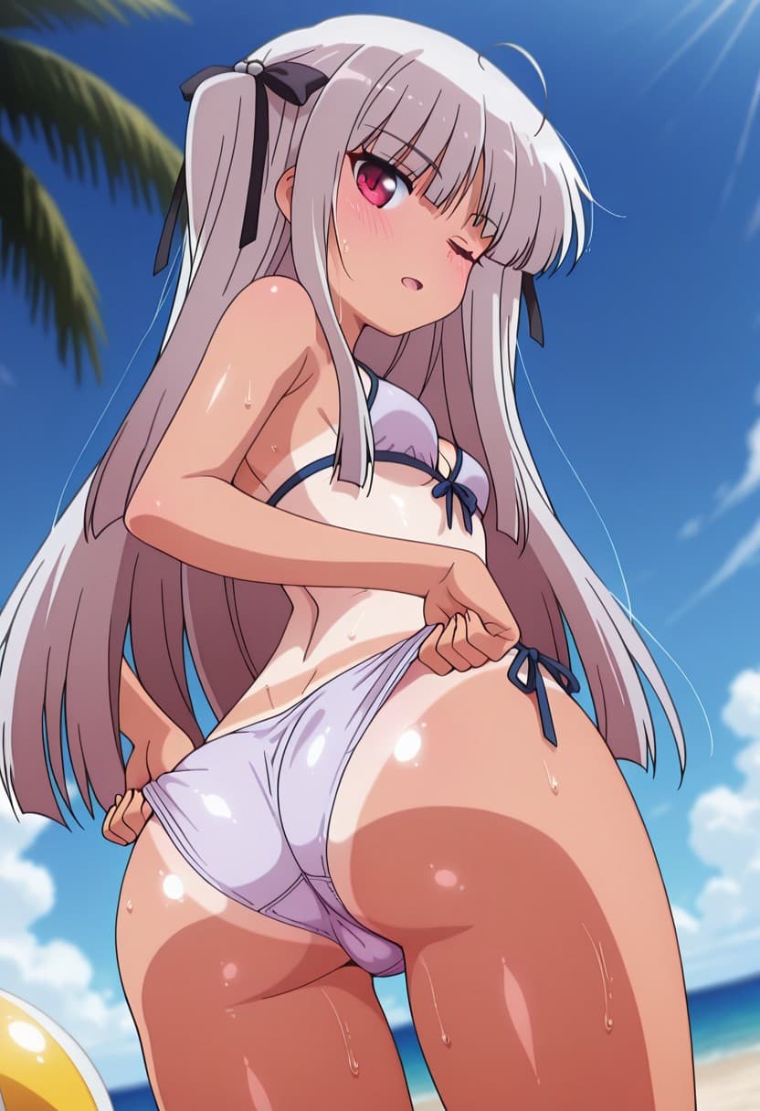 Hands under panties pull - Image 4