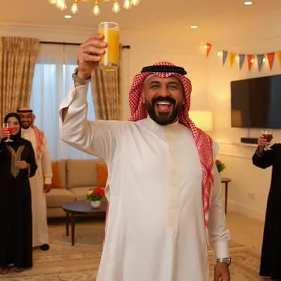AI generated video: Kuwaiti Man party video