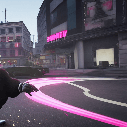 AI generated: in the style of gta v, a black and white panda wearings a black bowler hat a tartan bow tie and pink...