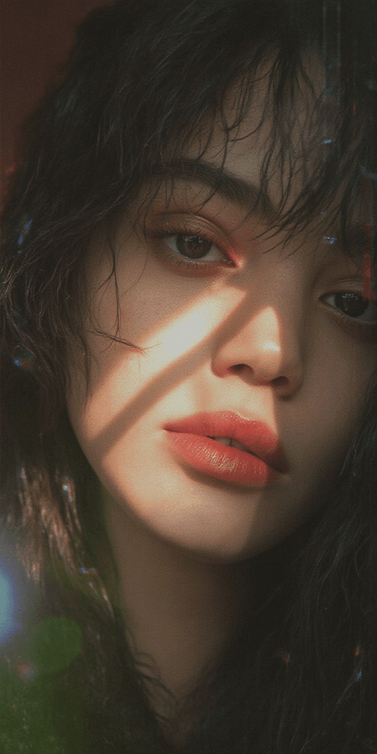 AI generated: Japanese Culture Style, Emotional Photos, 35mm film, Young Japanese Woman, 