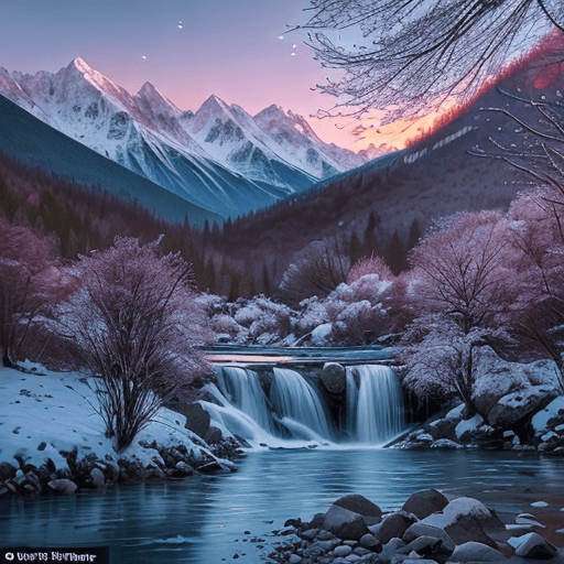 AI generated: 

calmness in nature|filtering lights of sunset|swing trees with a gentle breeze|flowers dazzling wi...