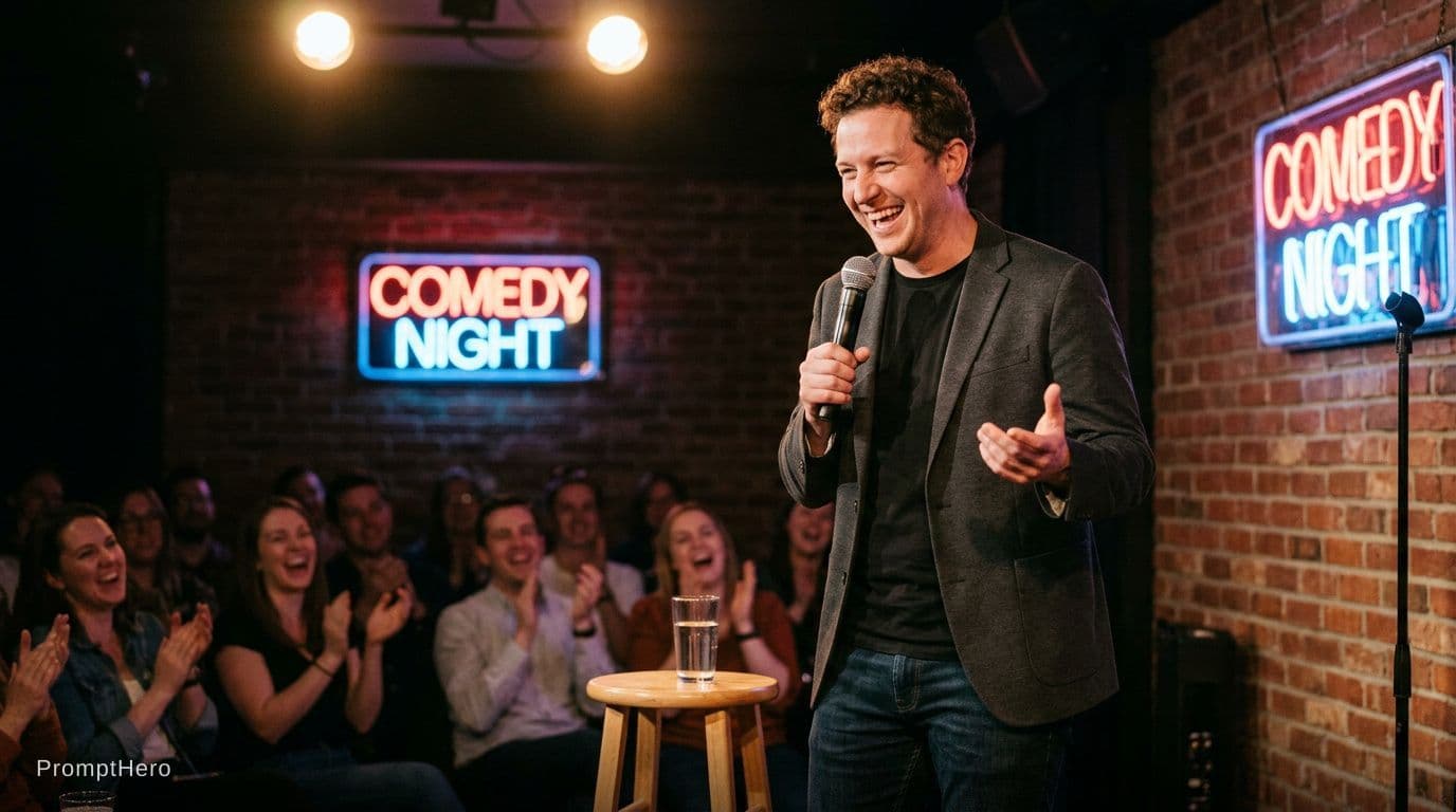 AI generated: I need comedian 