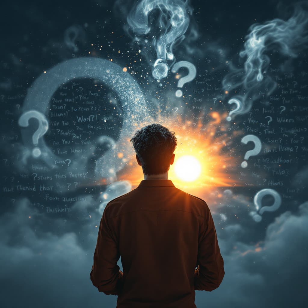 AI generated: "Most of my fears are conquered today, even though the questions remain unanswered."

Scene: The mai...