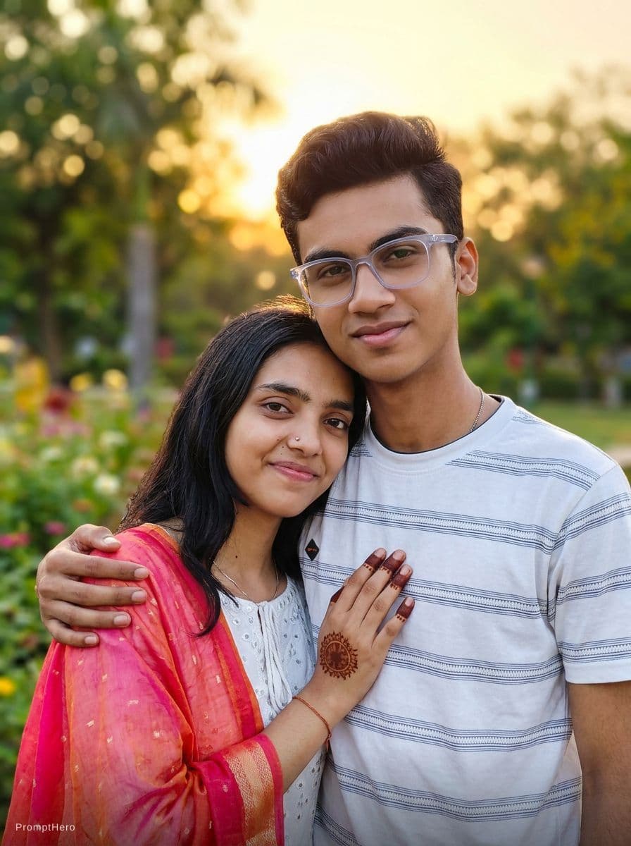 AI generated: a couple in love