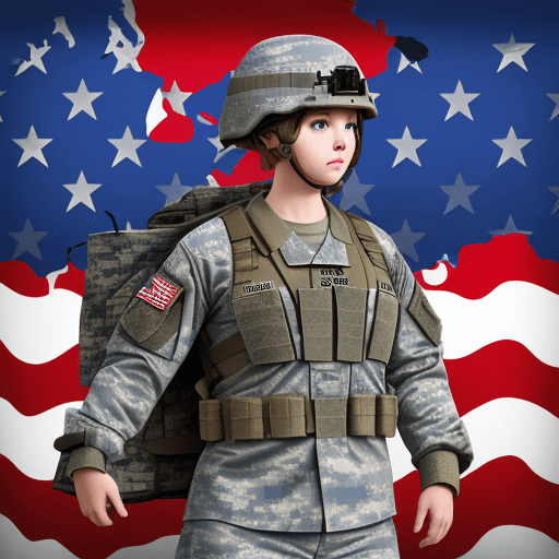 AI generated: red, white, and blue digital camouflage pattern, in style of USA military camo