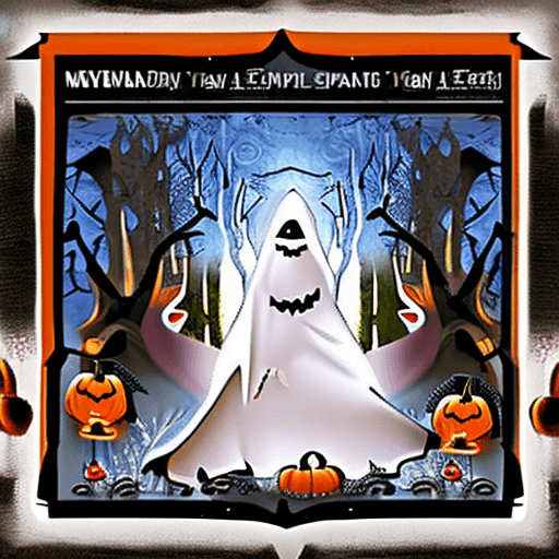AI generated: Craft a spine-tingling Halloween ensemble featuring a sinister, hooded figure emerging from the dept...