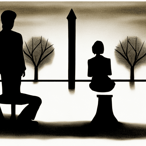 AI generated: Silence between two people