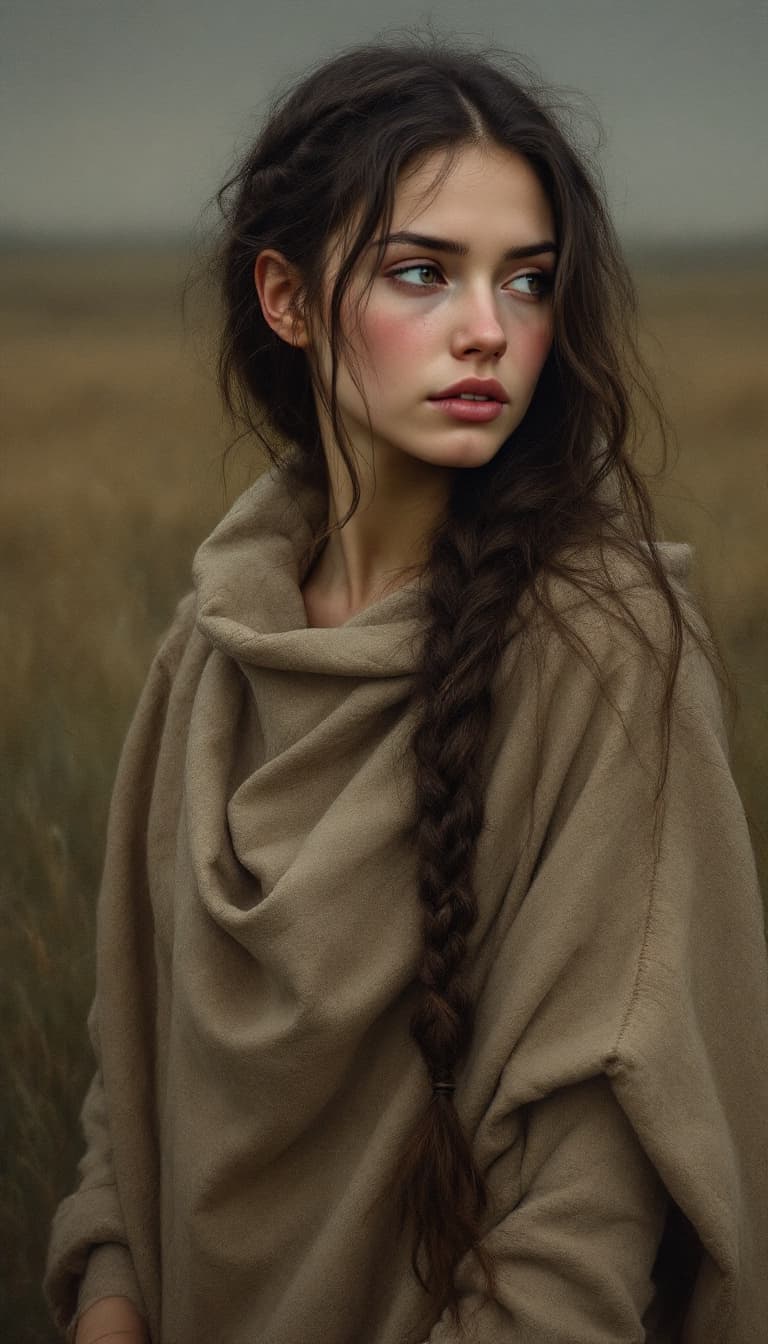 AI generated: In this remarkable hyperrealist painterly oil painting, the artist masterfully combines styles remin...