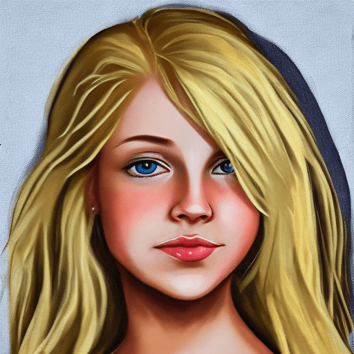 AI generated: blonde girl