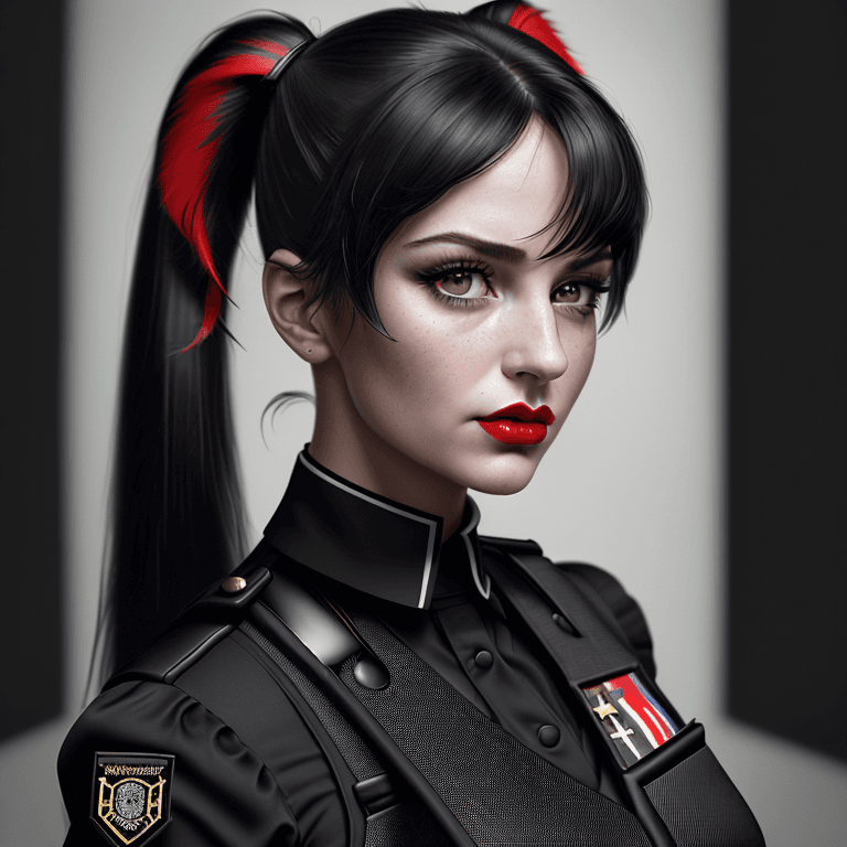 AI generated: (hyperrealism : 1. 4), (award winning: 1. 4) (masterpiece photo: 1. 4) BREAK 
a portrait photography...