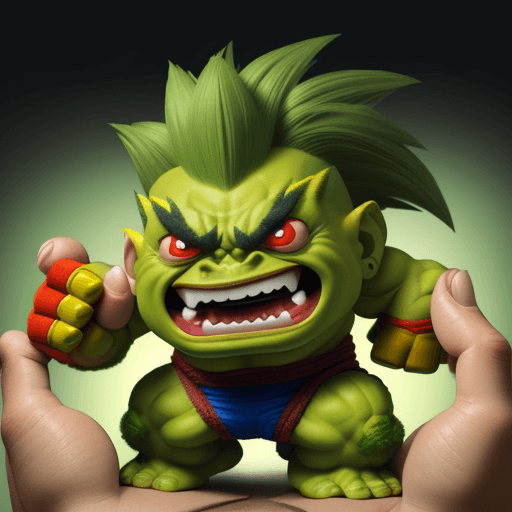 AI generated: 
blanka funko pop

