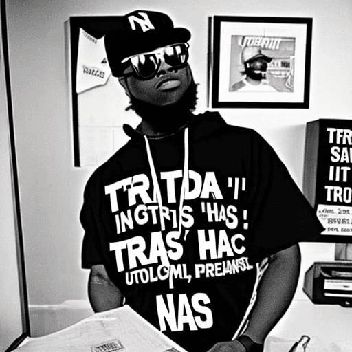 AI generated: Trappin aint hard, you heard, this aint music for ya'll because your nerds. No fear, no fantasy, foc...