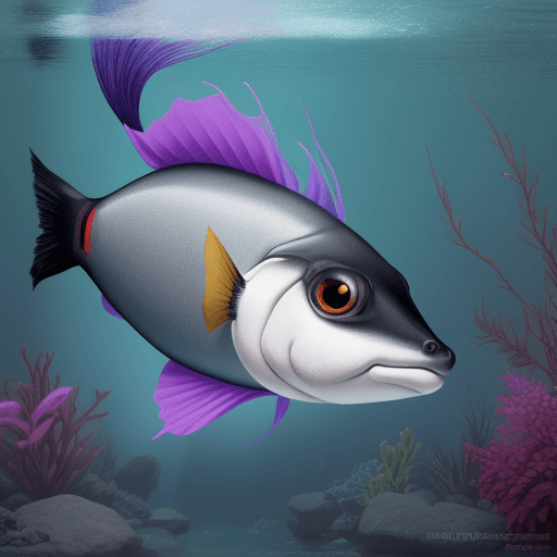 AI generated: une creature mi poisson mi kangourou
