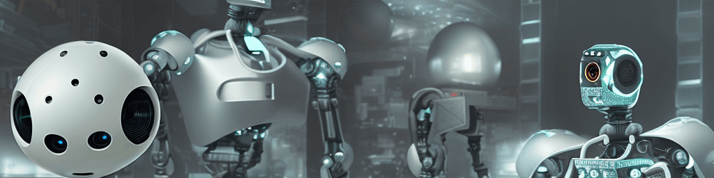 AI generated: In the background there are personal computers, keyboards, monitor, different pc components. In the ...
