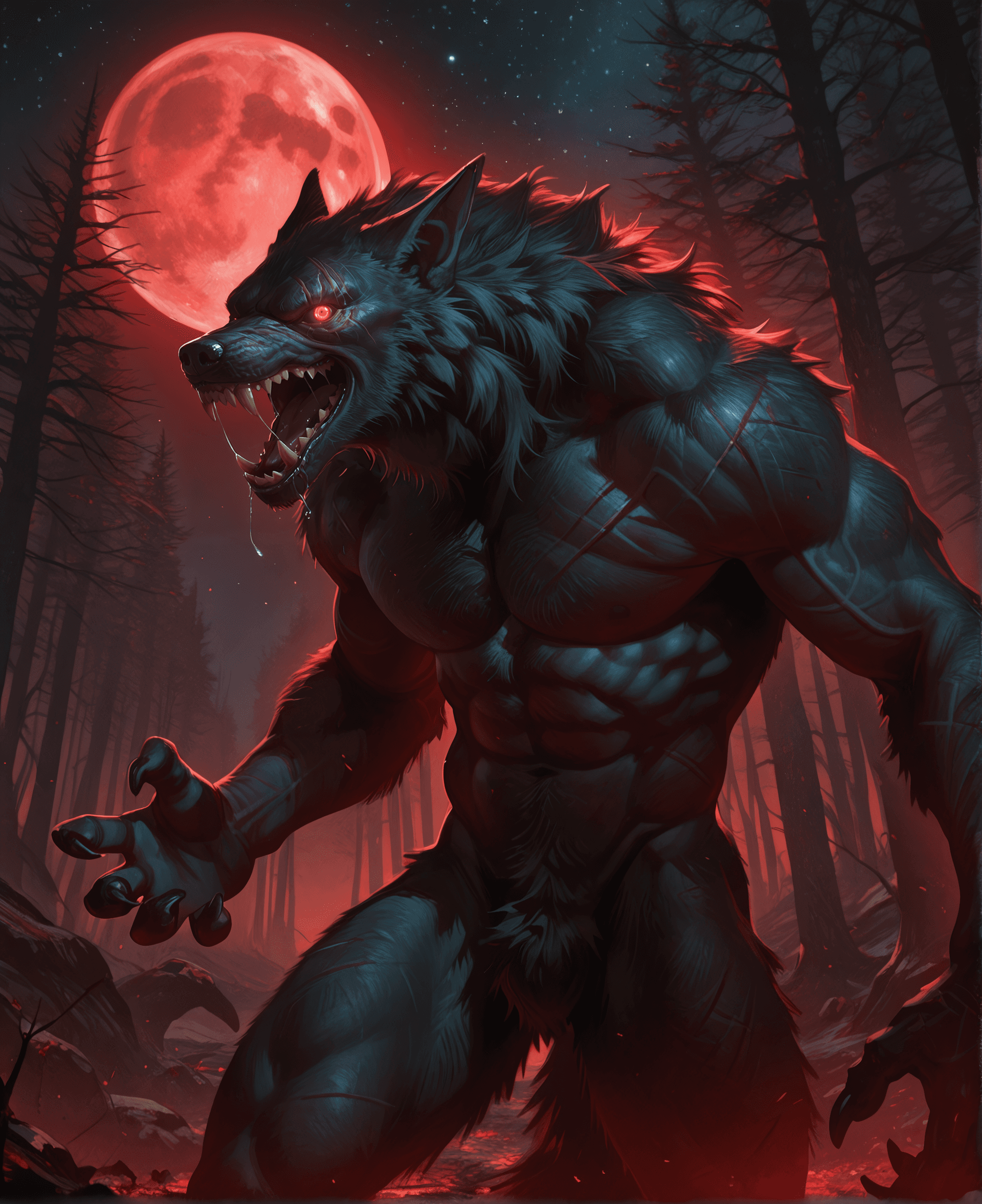 Werewolf for [PonyXL|Illustrious] - Image 1