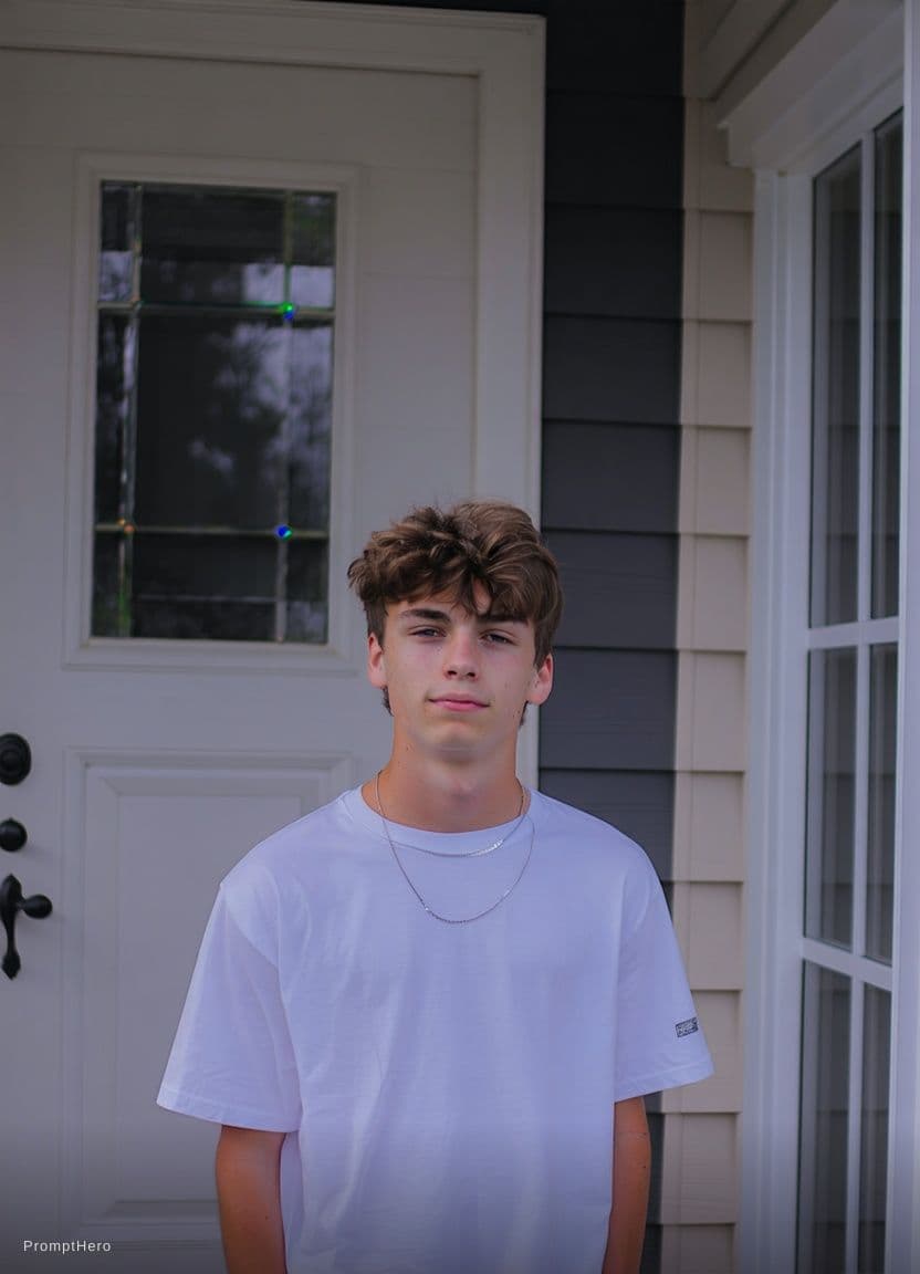 AI generated: teen on home