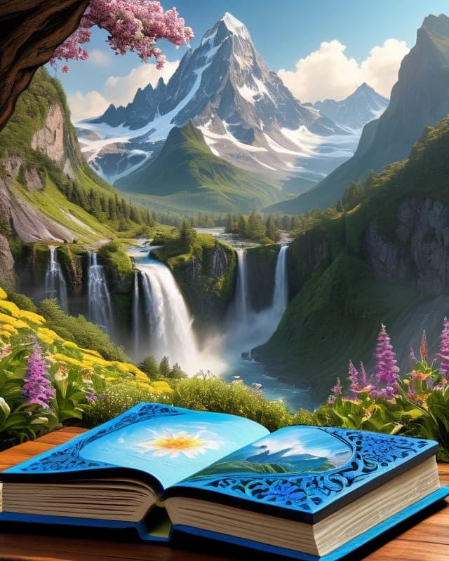 AI generated: a close-up HIGHLY REALISTIC illustration of a ridiculously intricate beautiful COLORFUL COLORING BOO...