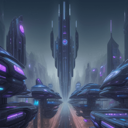 AI generated: futuristic city year 2500


