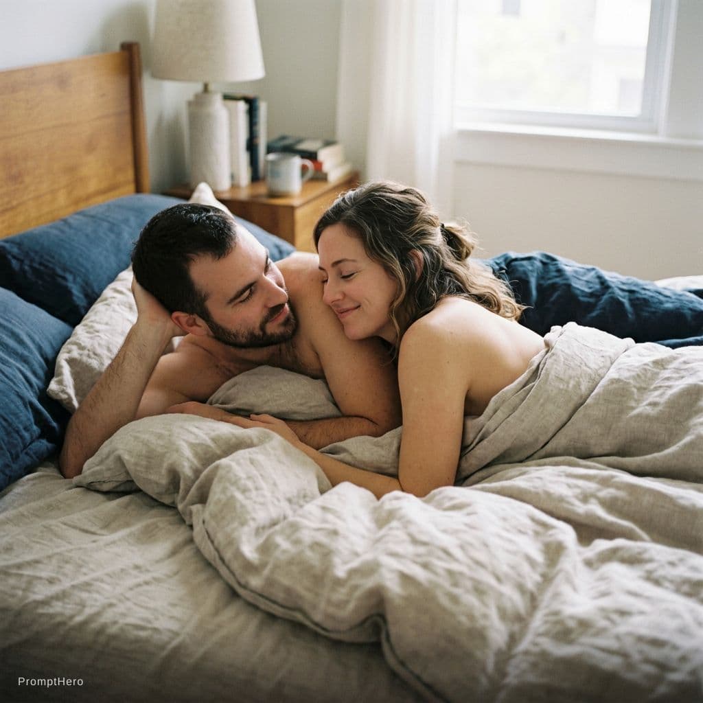 AI generated: Couple in bed full Naket
