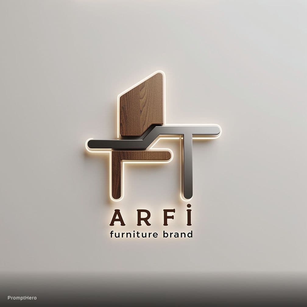 AI generated: "Luxury and elegant logo for a furniture brand named 'ARFİ'. Minimalist yet sophisticated design, co...