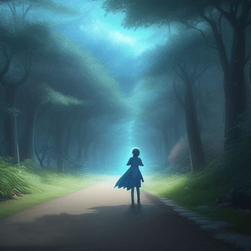 AI generated: magical realistic anime 
scene
