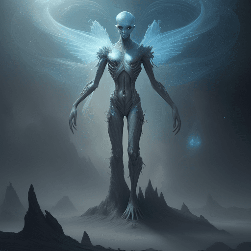 AI generated: ethereal fantasy concept art of an alien, ultra realistic, 8k rendered, magnificent, celestial, ethe...