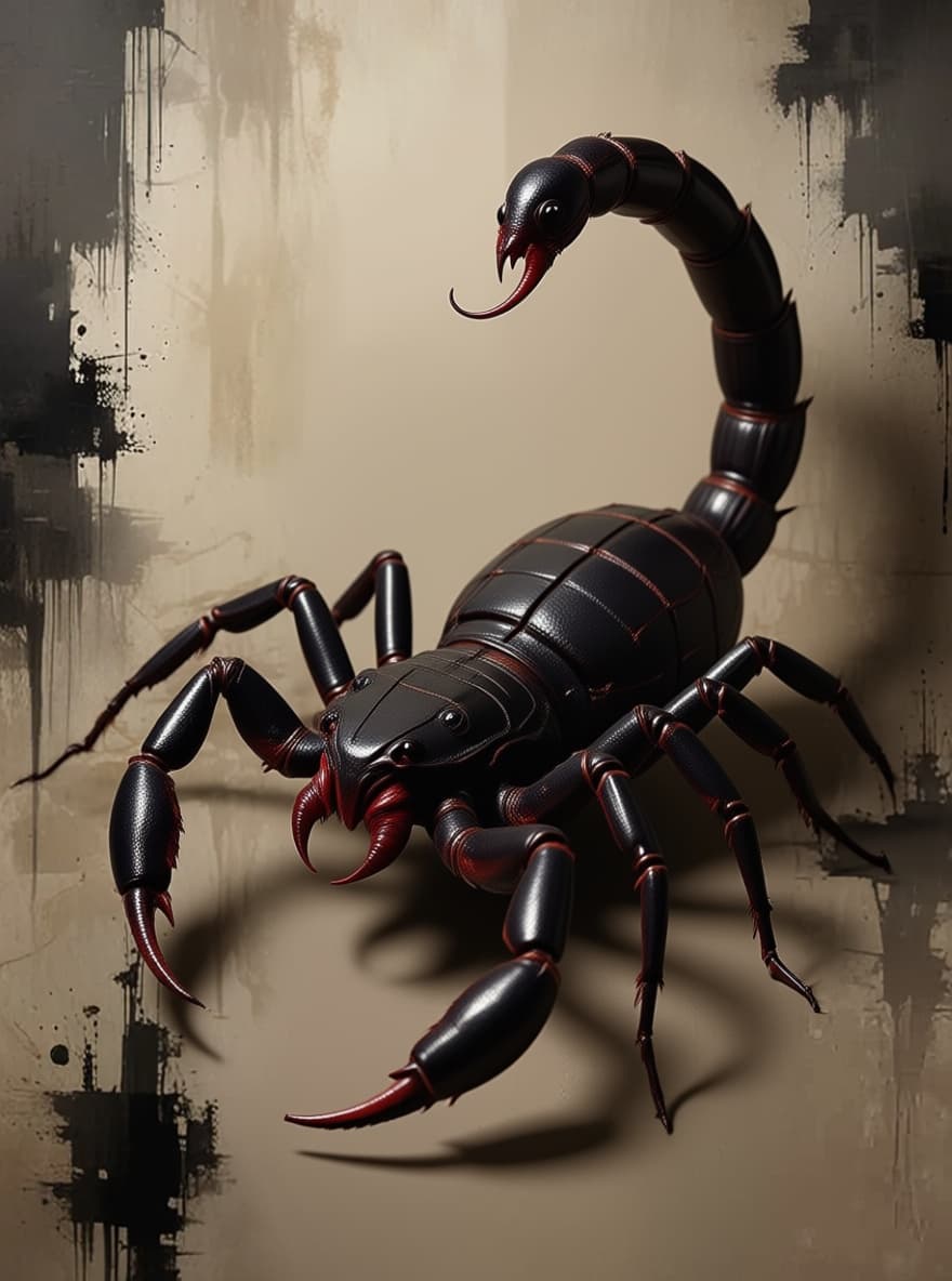 AI generated: femme scorpion