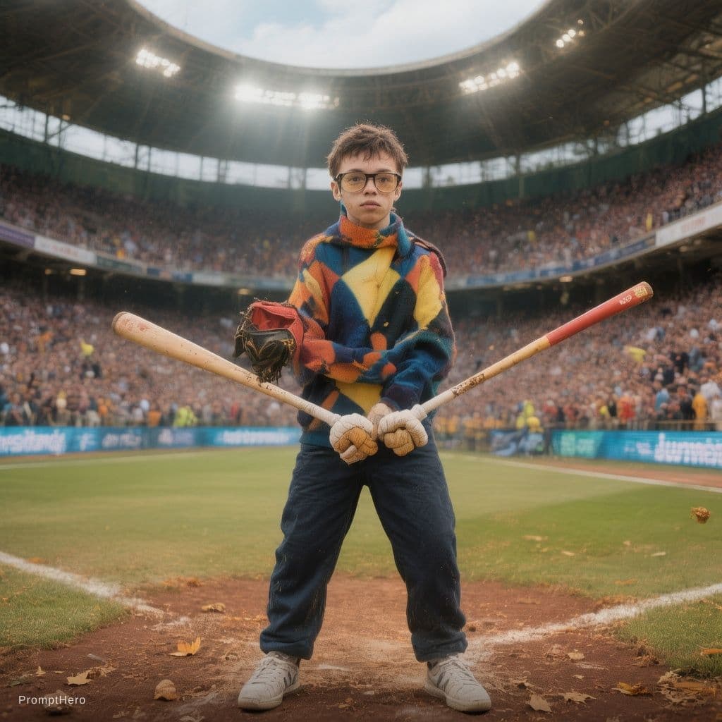 AI generated: Make me iam sitting in cricket stadum 
