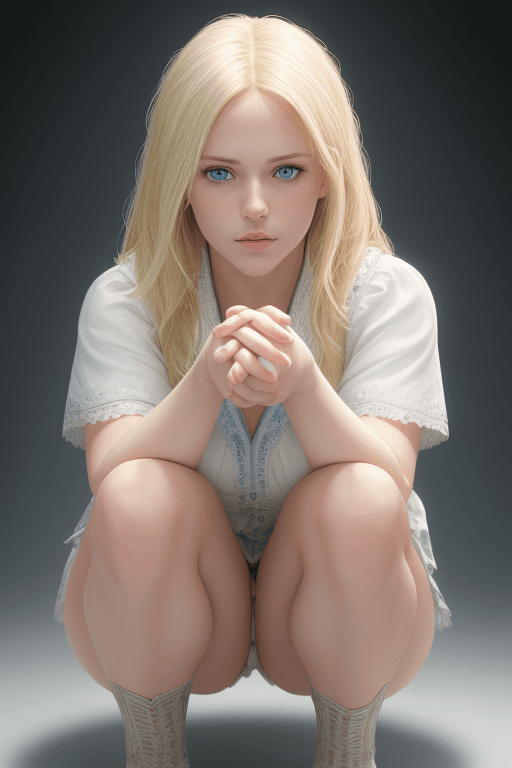 AI generated: White female, blonde hair, blue eyes, photorealistic, ultra highly intricate detailed, professional ...