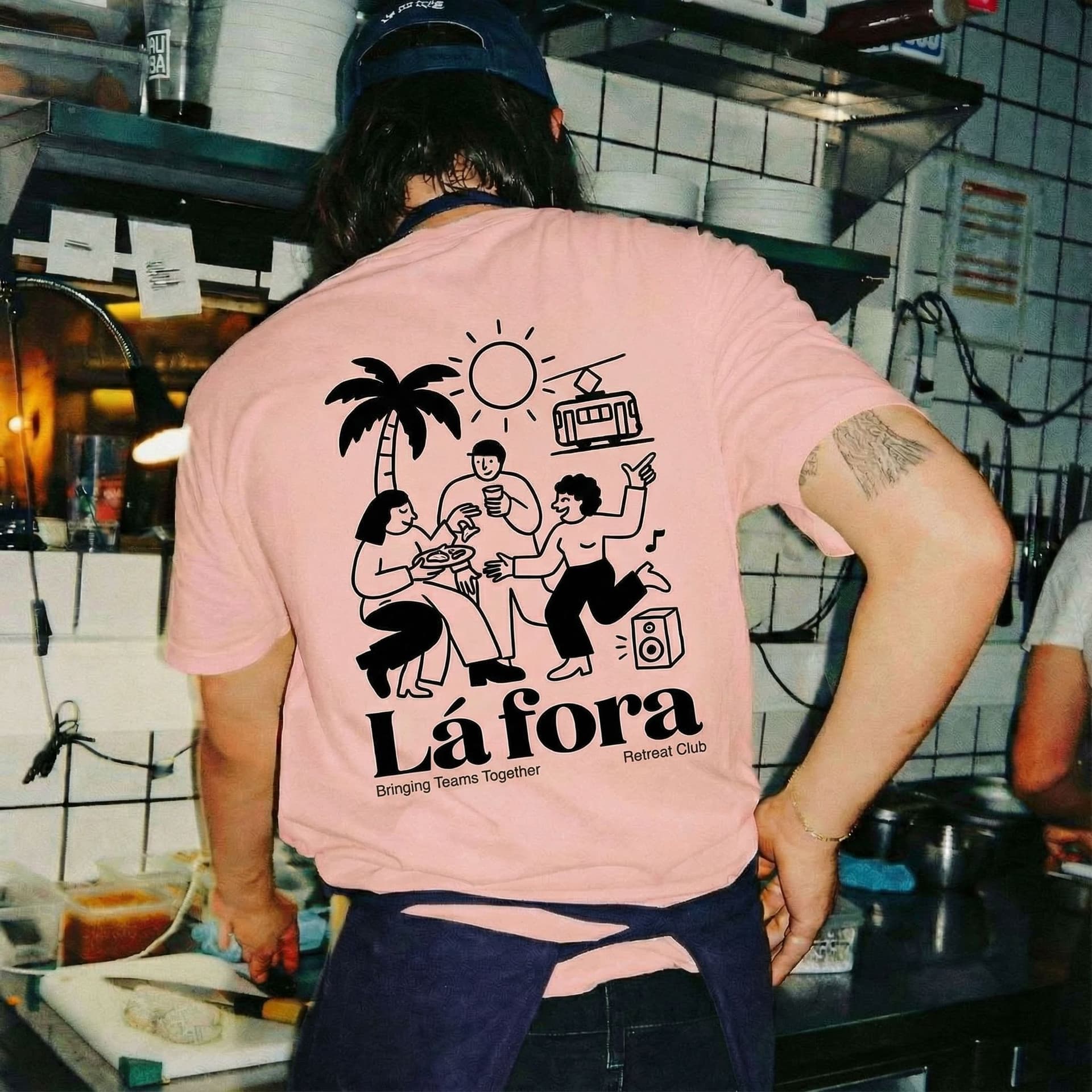AI generated: 

Typography & logo:
Keep the Lá Fora logo exactly as it is (do not redraw, reinterpret, or restyle)...