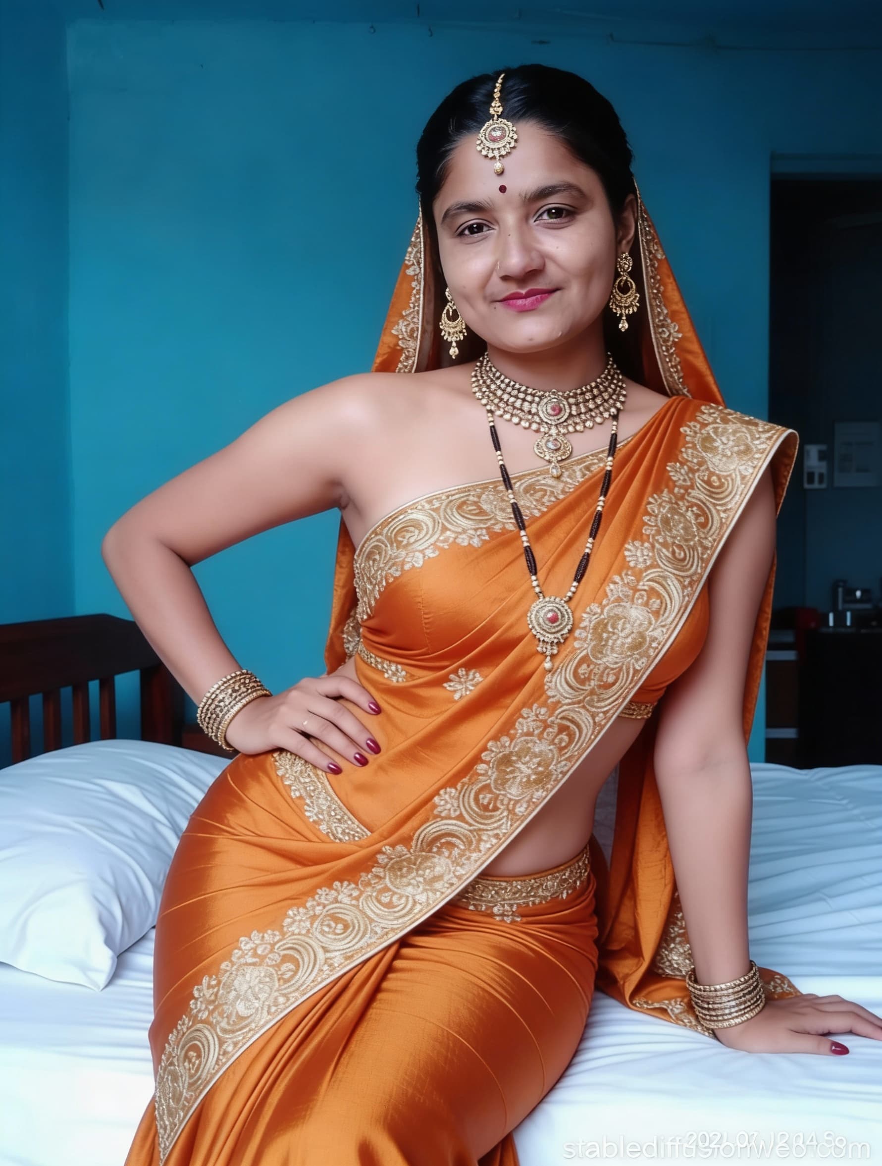 AI generated: Generate like that image hot bhabhi 