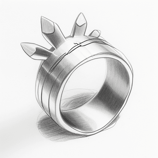 AI generated: ring for kids sketched in pencil
