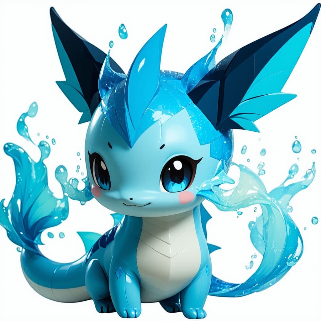 AI generated: Nsfw Vaporeon femboy nude