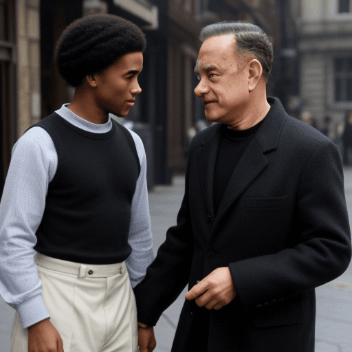 AI generated: tom hanks v Jazere

