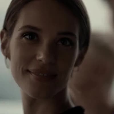 AI generated video: stare and smile