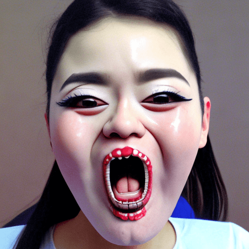 AI generated: ahegao face