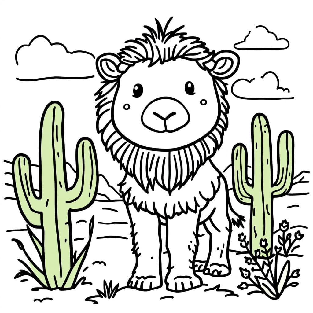AI generated: Create a fun and engaging coloring book designed for 2 to 4 year olds. Illustrations should feature ...