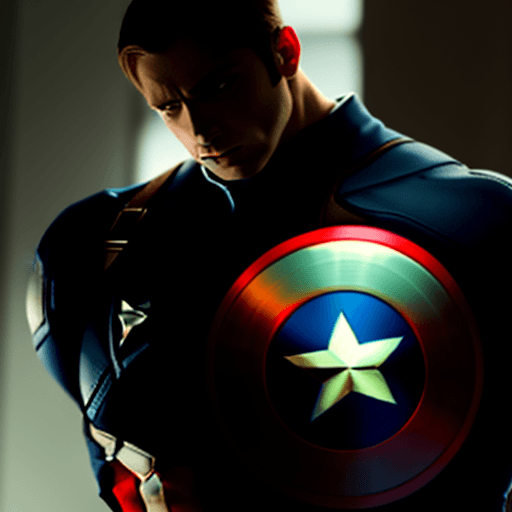 AI generated: Captain America es un personaje de cómic publicado por Marvel Comics , de los Vengadores, hiperdetal...