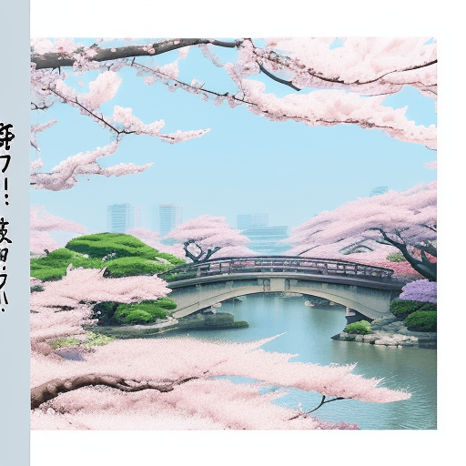 AI generated: "Create a detailed description of a summer trip in Tokyo with a focus on the love for sakura blossom...